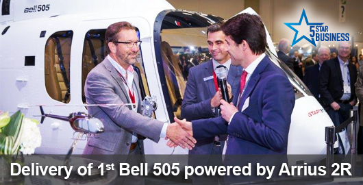 Delivery of the first Bell 505 powered by Arrius 2R